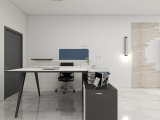 spacious modern residential study design