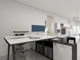 spacious modern residential study design