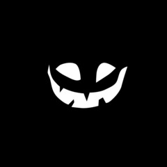 Halloween graphic trendy black design silhouette.