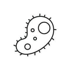 bacteria virus icon vector illustration