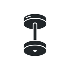 dumbbell fitness icon vector illustration