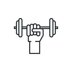 dumbbell fitness icon vector illustration