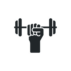 dumbbell fitness icon vector illustration