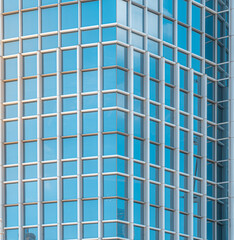 Modern Hong Kong Architecture; Hong Kong Business Building  Close up