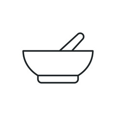 mortar and pestle icon vector illustration