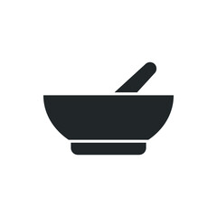 mortar and pestle icon vector illustration