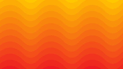 Yellow and Orange vector cover with waves. Graphic abstract illustration.