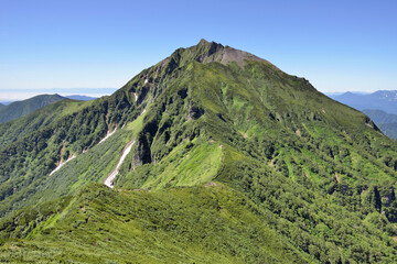 天狗岳から見たニペソツ山（北海道・ニペソツ山）
