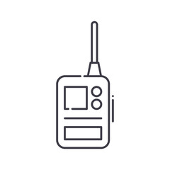 Remote flash icon, linear isolated illustration, thin line vector, web design sign, outline concept symbol with editable stroke on white background.