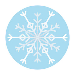 winter snowflake snow cold decoration icon