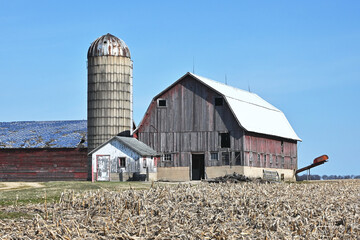 Old Barn and Silo