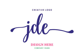 JDE lettering logo is simple, easy to understand and authoritative