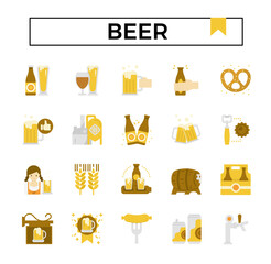 Beer icon set.