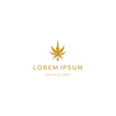 Pot Hemp Cannabis Marijuana Leaf CBD Logo Design Inspiration