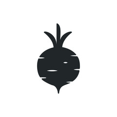 radish turnip icon vector illustration