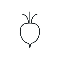 radish turnip icon vector illustration