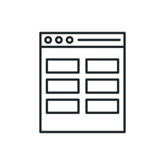 webpage internet icon vector illustration