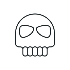 skull skeleton icon vector illustration