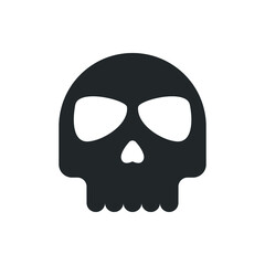 skull skeleton icon vector illustration
