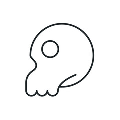 skull skeleton icon vector illustration