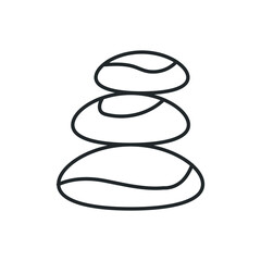 spa stone icon vector illustration