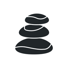 spa stone icon vector illustration