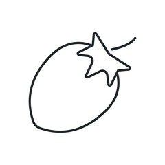 strawberry fruit icon vector illustration