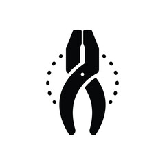 Black solid icon for tool