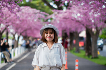 portrait woman young park beautiful fashion