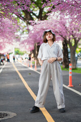 portrait woman young park beautiful fashion