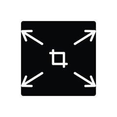 Obraz premium Black solid icon for stretch