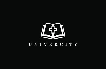 medical univercity minimalist logo design