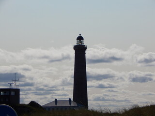 lighthouse at dusk