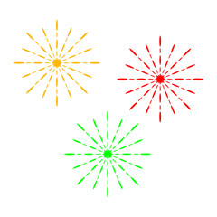 illustration of a fireworks