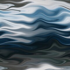 Seamless marble wet ripple wavy fluid pattern. High quality illustration. Smooth distorted liquid effect. Trendy artistic surface pattern design. Resembles hand marbled surface.