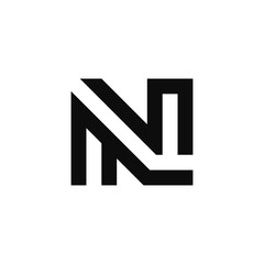 Letter NL logo design