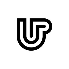 Letter UP logo template