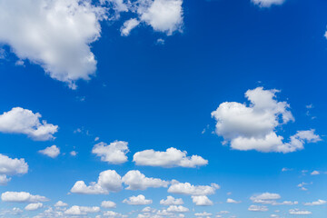 Naklejka na ściany i meble Beautiful blue sky and clouds with daylight natural background.