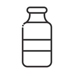 biology medical bottle science element line icon style