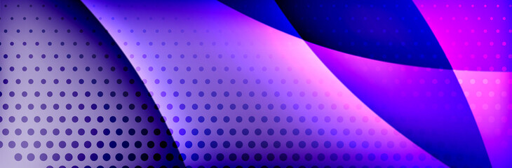 Fototapeta premium Fluid gradient neon color waves, vector abstract background