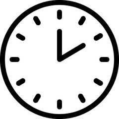
Clock Flat Vector Icon
