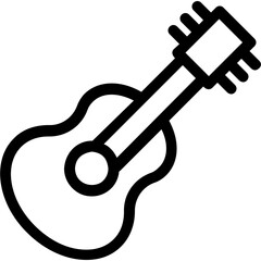 
Guitar Flat Vector Icon 
