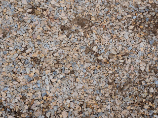 Gravel texture stone floor.