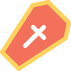 Fototapeta premium Coffin Vector Icon 