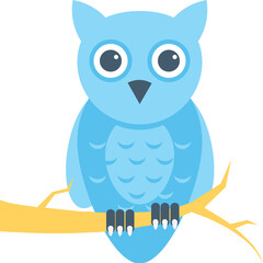
Halloween Owl Vector Icon 
