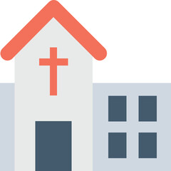 Obraz premium Church Vector Icon 