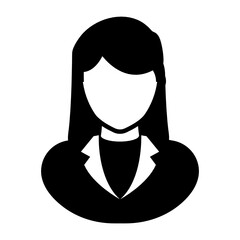 
A flat design of businesswoman icon
