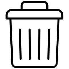 
Recycle bin icon. Trash bin is representing the concept of  delete or remove files
