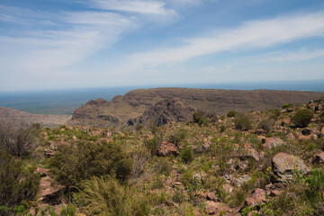 Fototapeta na wymiar Scenic views from Lenong Viewing Point in Marakele National Park, Limpopo Province, South Africa