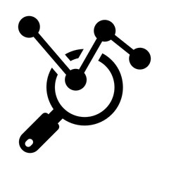 
Trendy analysis icon in modern flat design 
